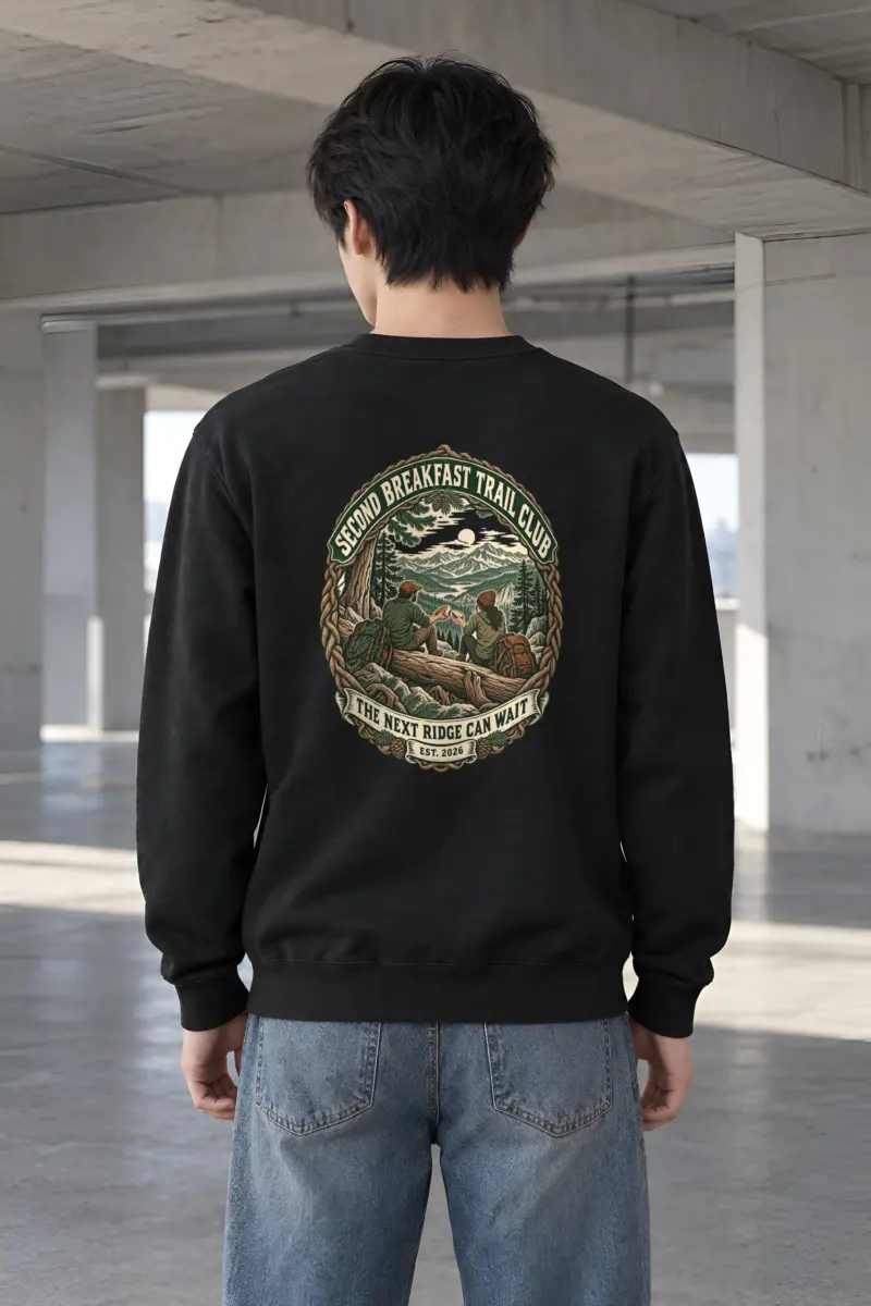 "Second Breakfast Trail Club" Heavy Blend Unisex Crewneck Sweatshirt