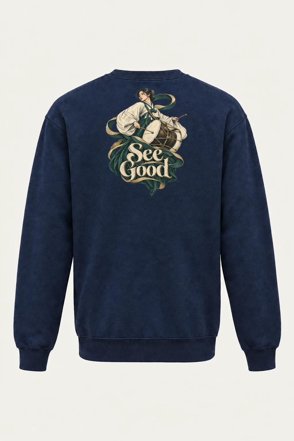"See Good Drum" Heavy Blend Unisex Crewneck Sweatshirt | Gildan 18000