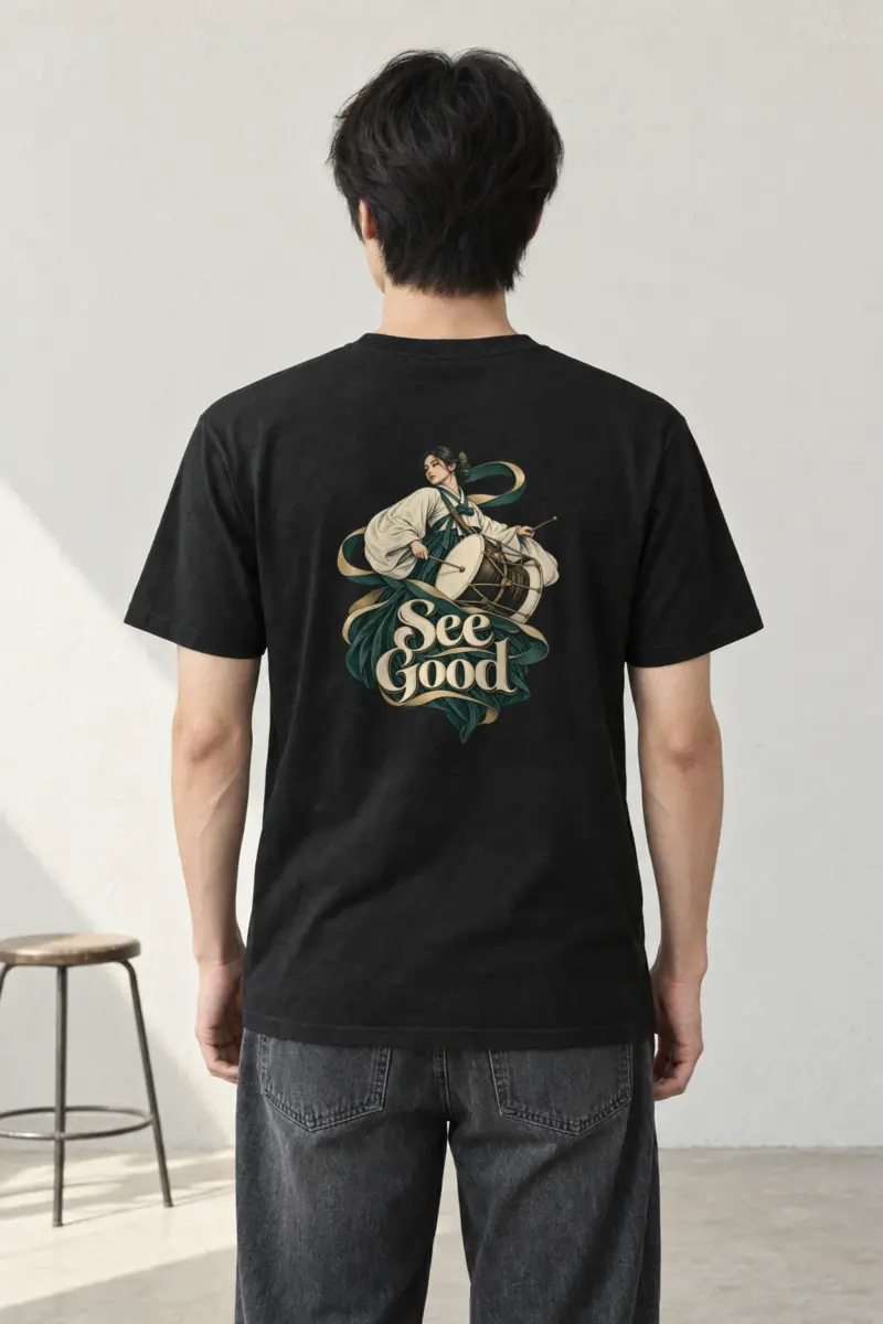 "See Good" Heavyweight Unisex Crewneck T-shirt