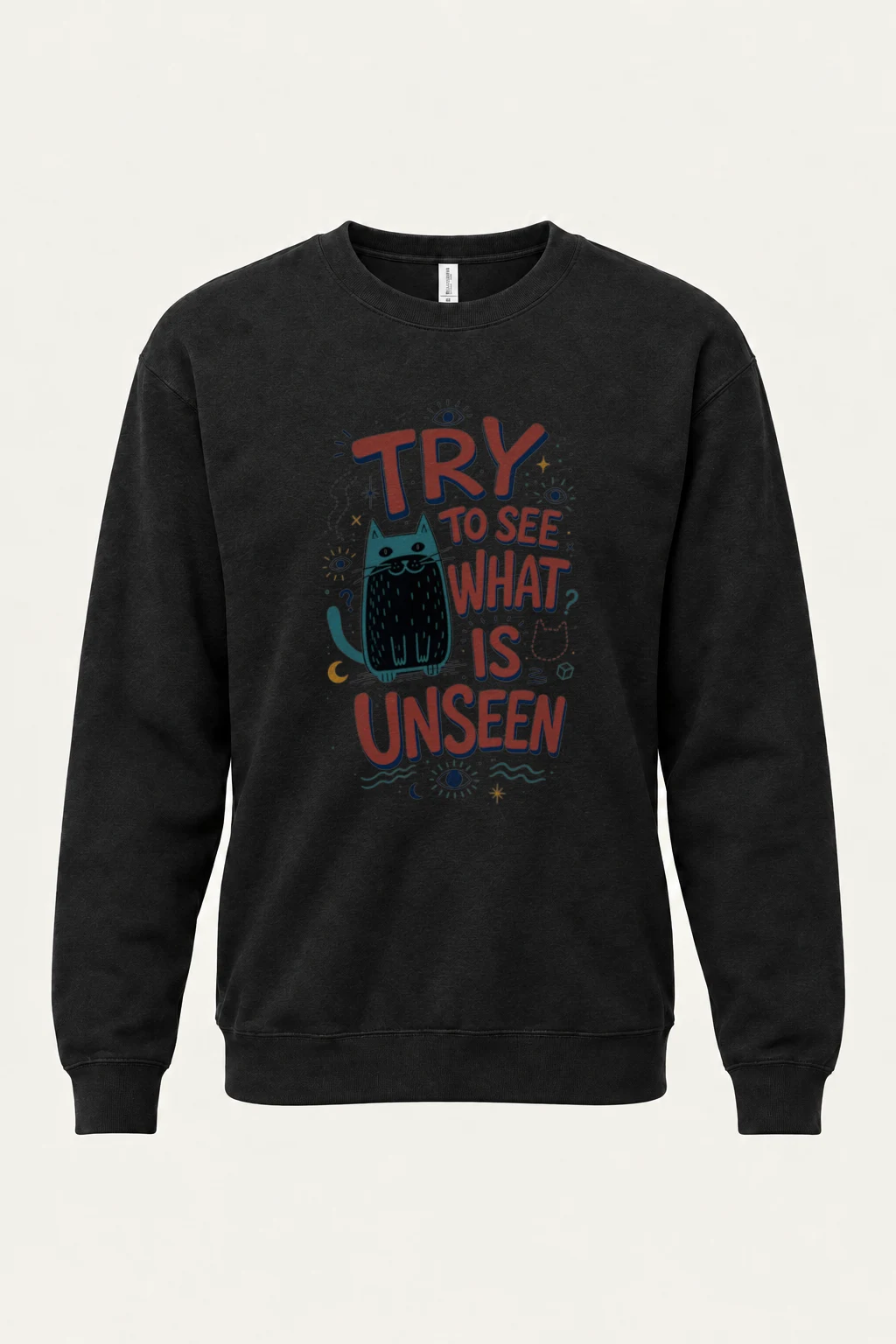 "See The Unseen" Unisex Sponge Fleece Crewneck Sweatshirt | Bella + Canvas 3901