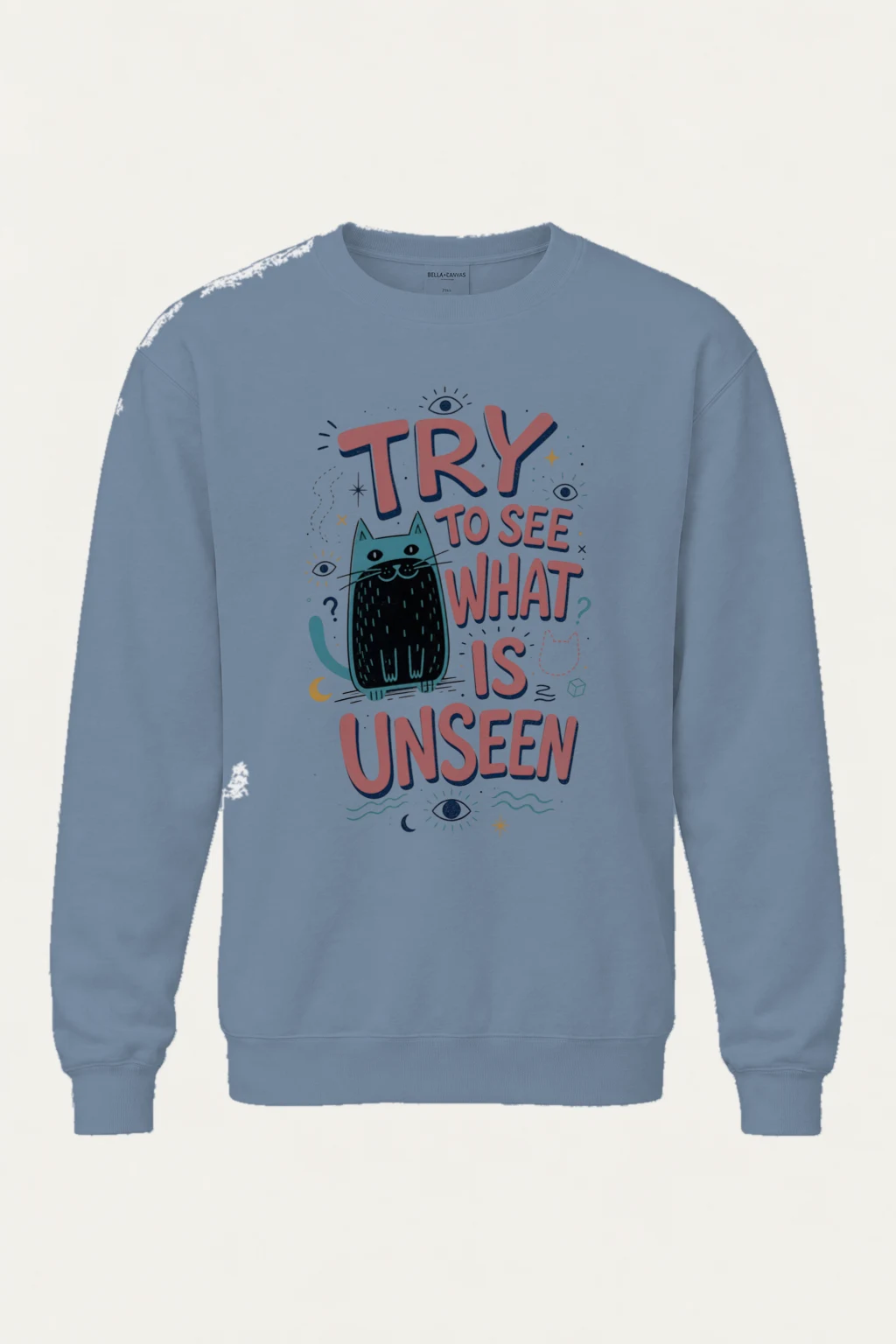"See The Unseen" Unisex Sponge Fleece Crewneck Sweatshirt | Bella + Canvas 3901