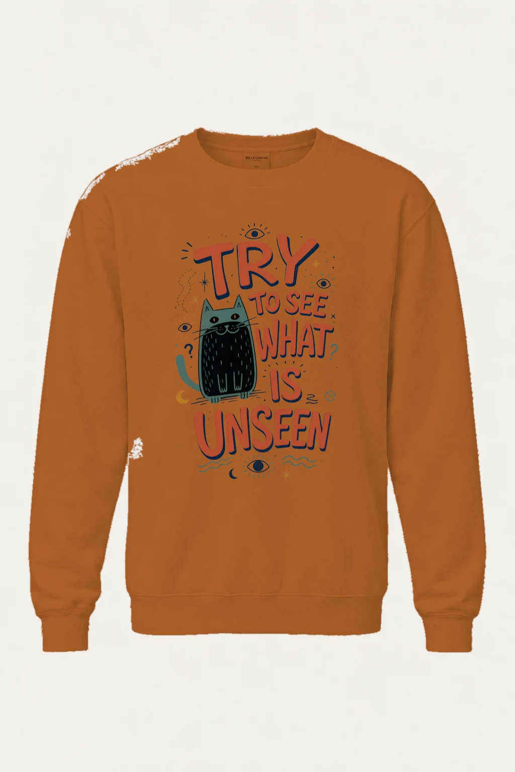"See The Unseen" Unisex Sponge Fleece Crewneck Sweatshirt | Bella + Canvas 3901
