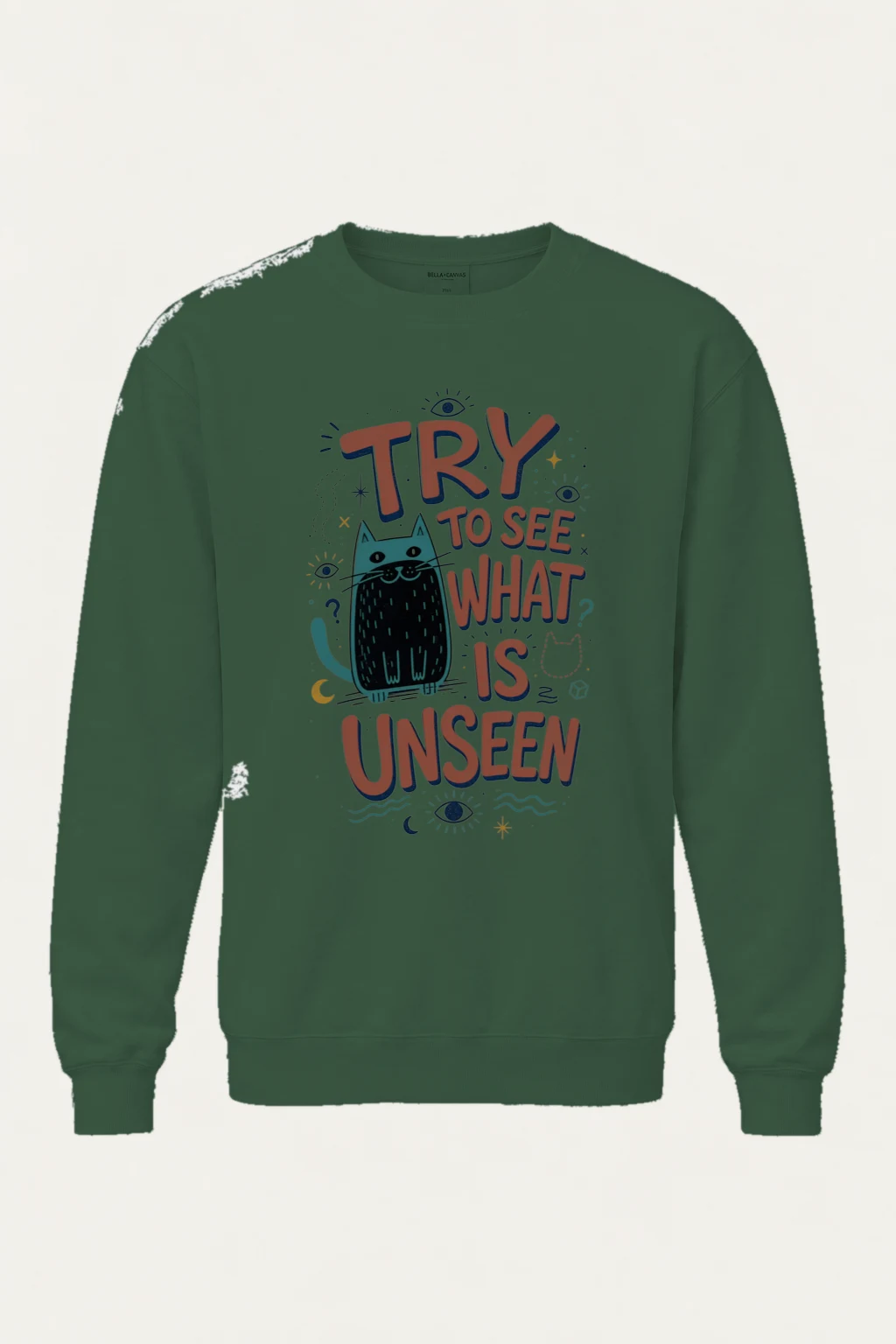 "See The Unseen" Unisex Sponge Fleece Crewneck Sweatshirt | Bella + Canvas 3901