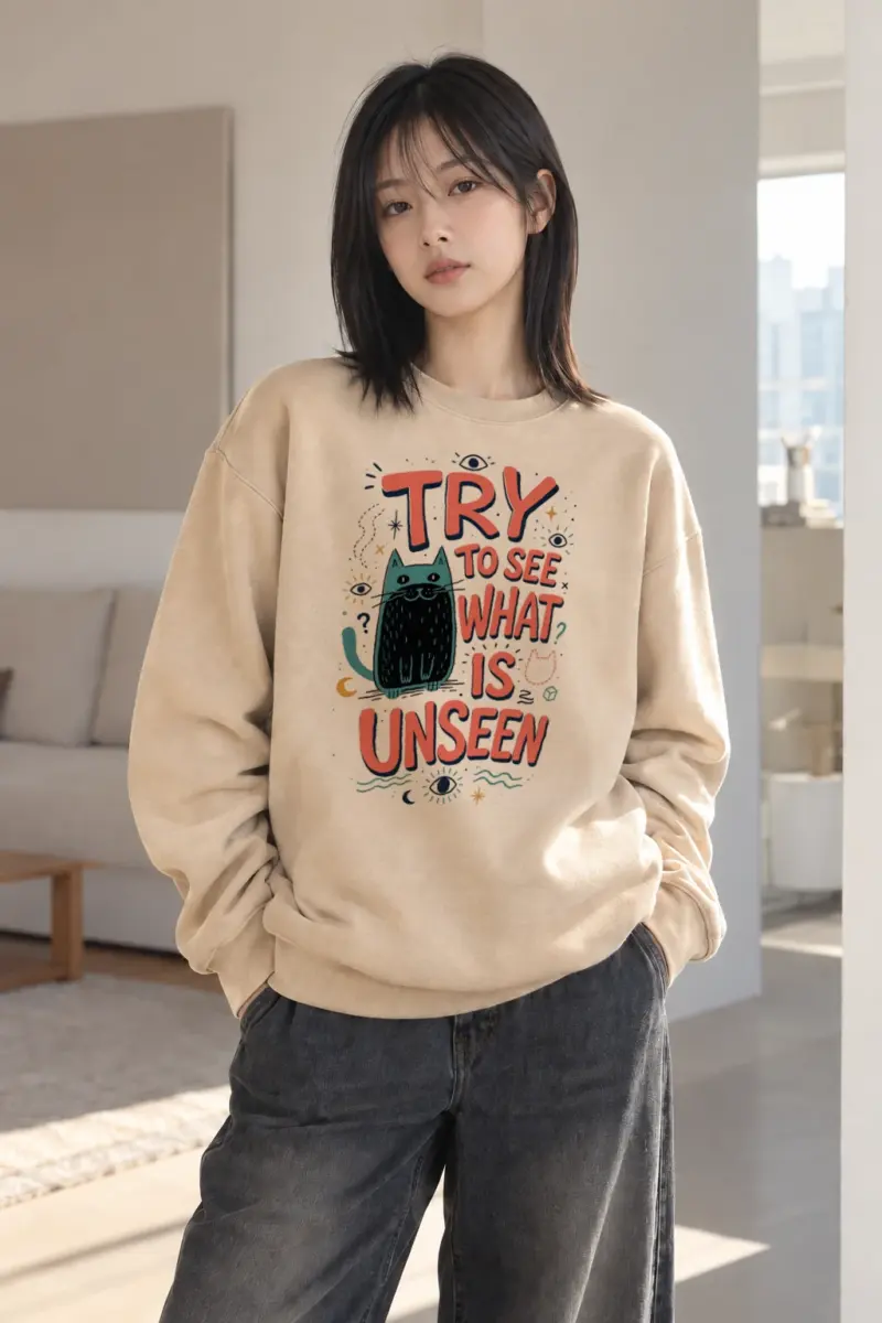 "See What Is Unseen" Heavy Blend Unisex Crewneck Sweatshirt | Gildan 18000