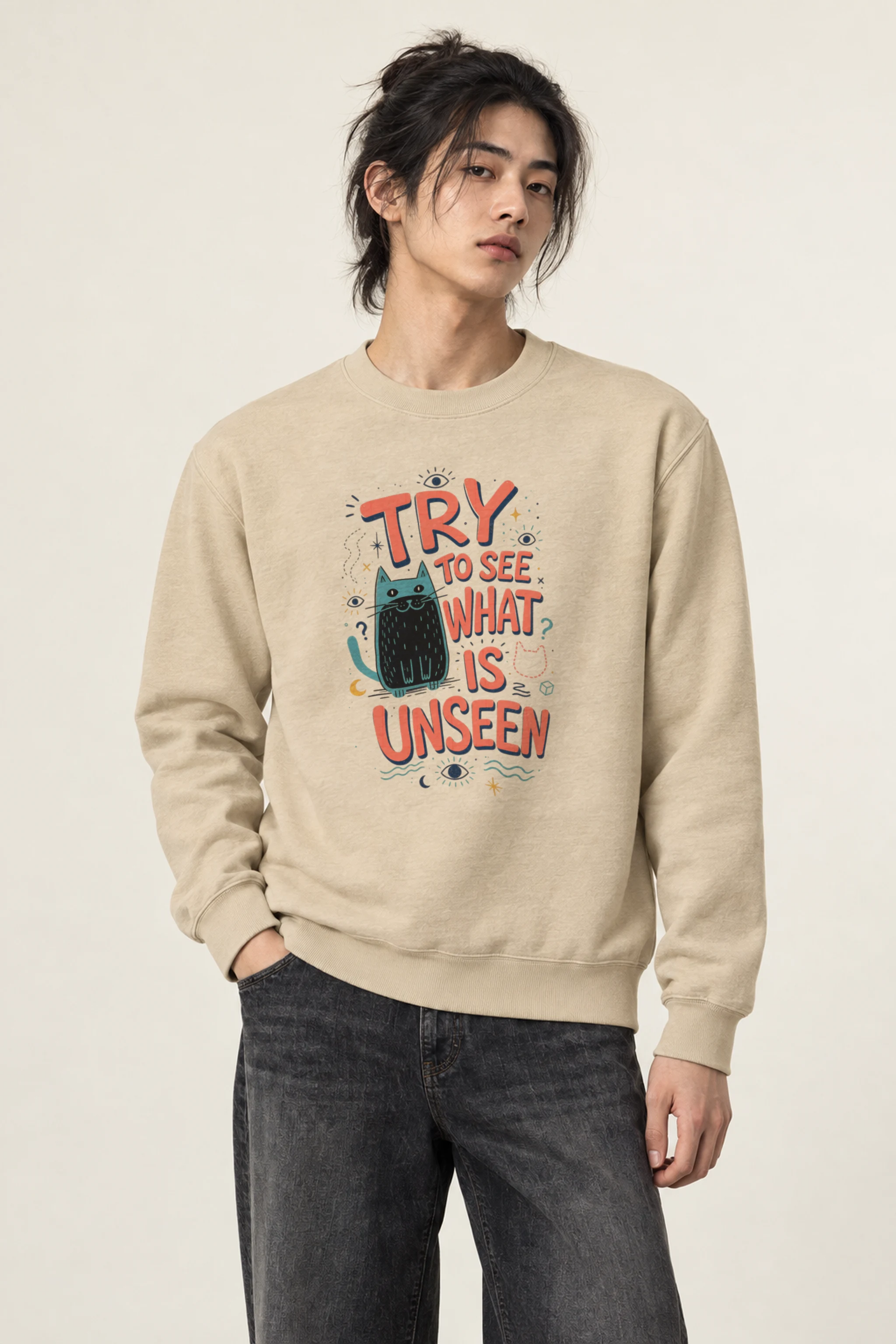 "See What Is Unseen" Heavy Blend Unisex Crewneck Sweatshirt