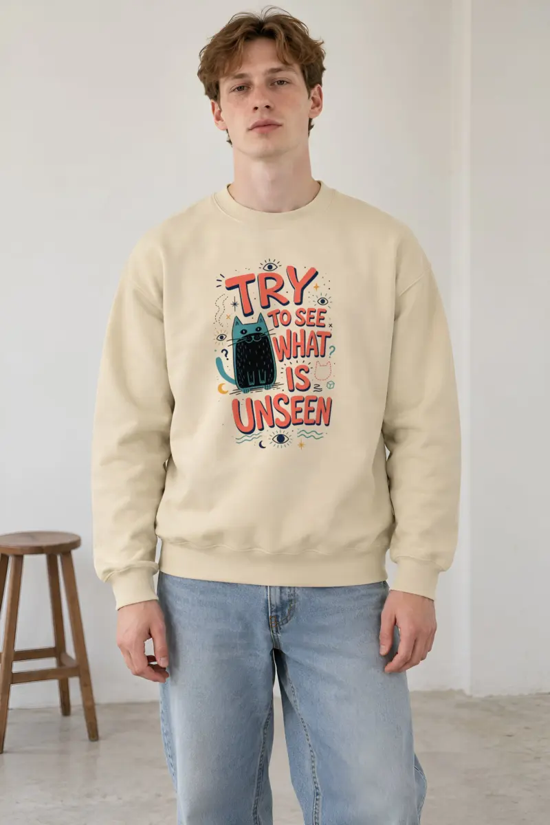 "See What Is Unseen" Heavy Blend Unisex Crewneck Sweatshirt