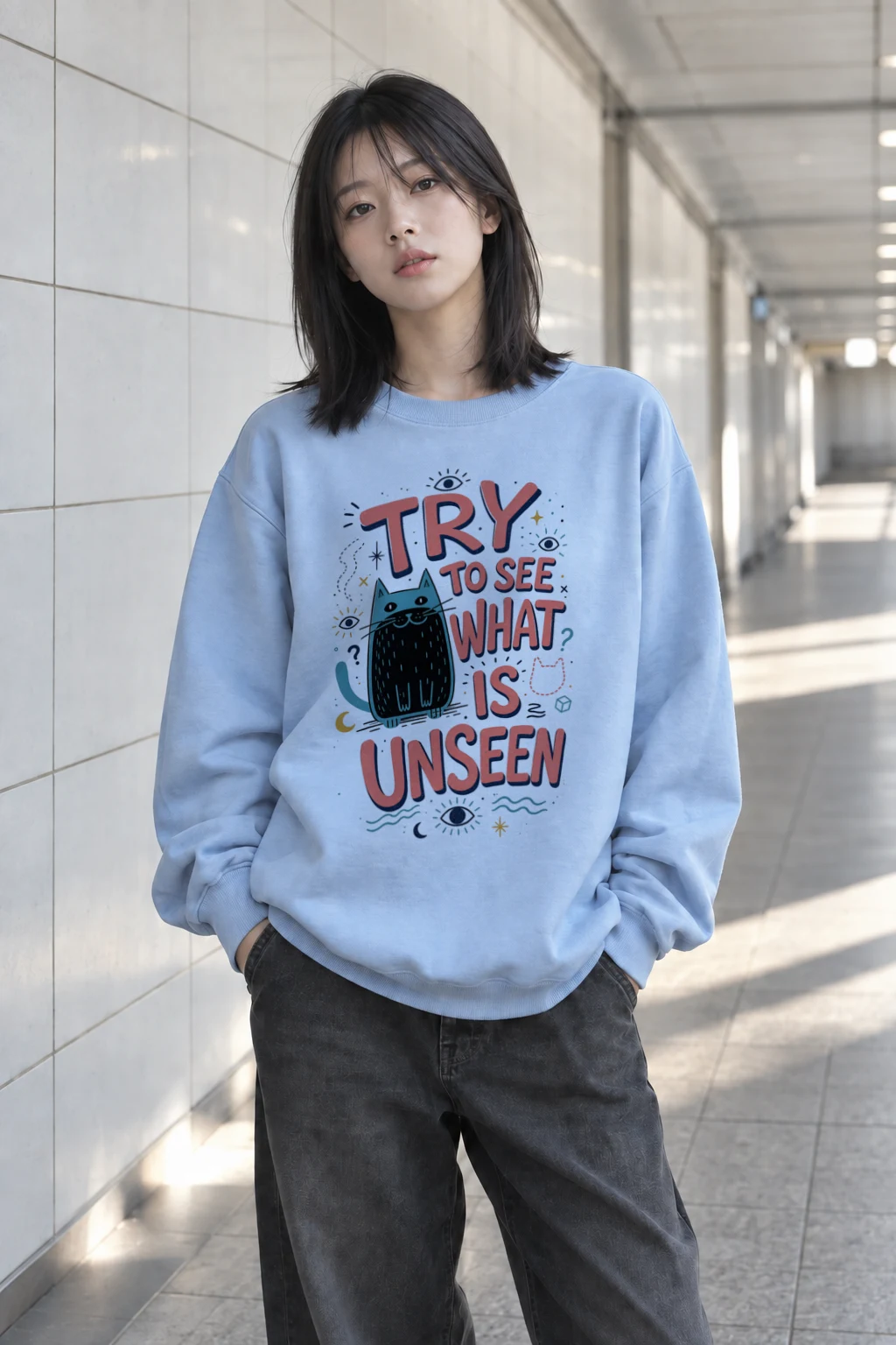 "See What Is Unseen" Heavy Blend Unisex Crewneck Sweatshirt | Gildan 18000