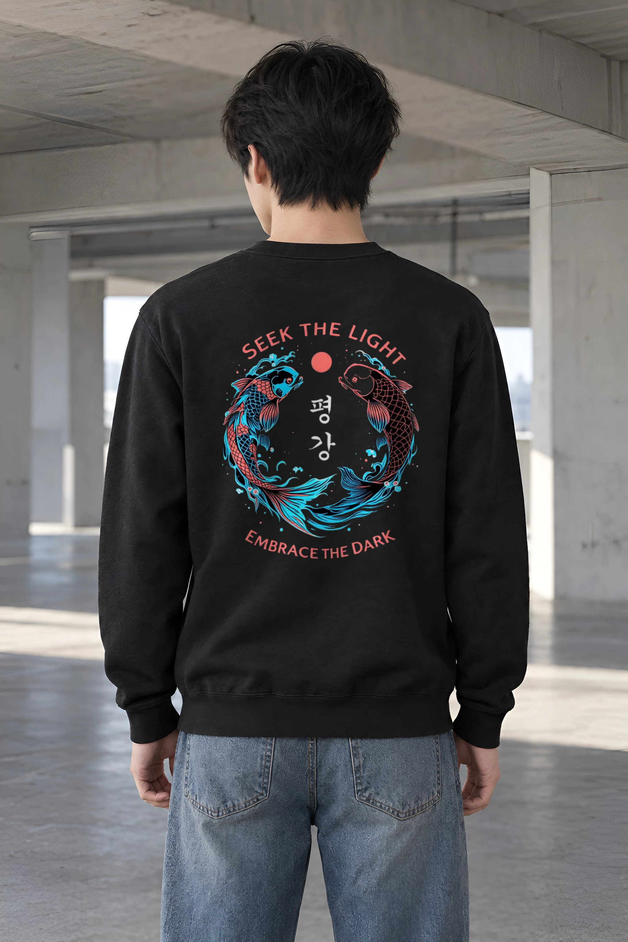 "Seek The Light" Heavy Blend Unisex Crewneck Sweatshirt