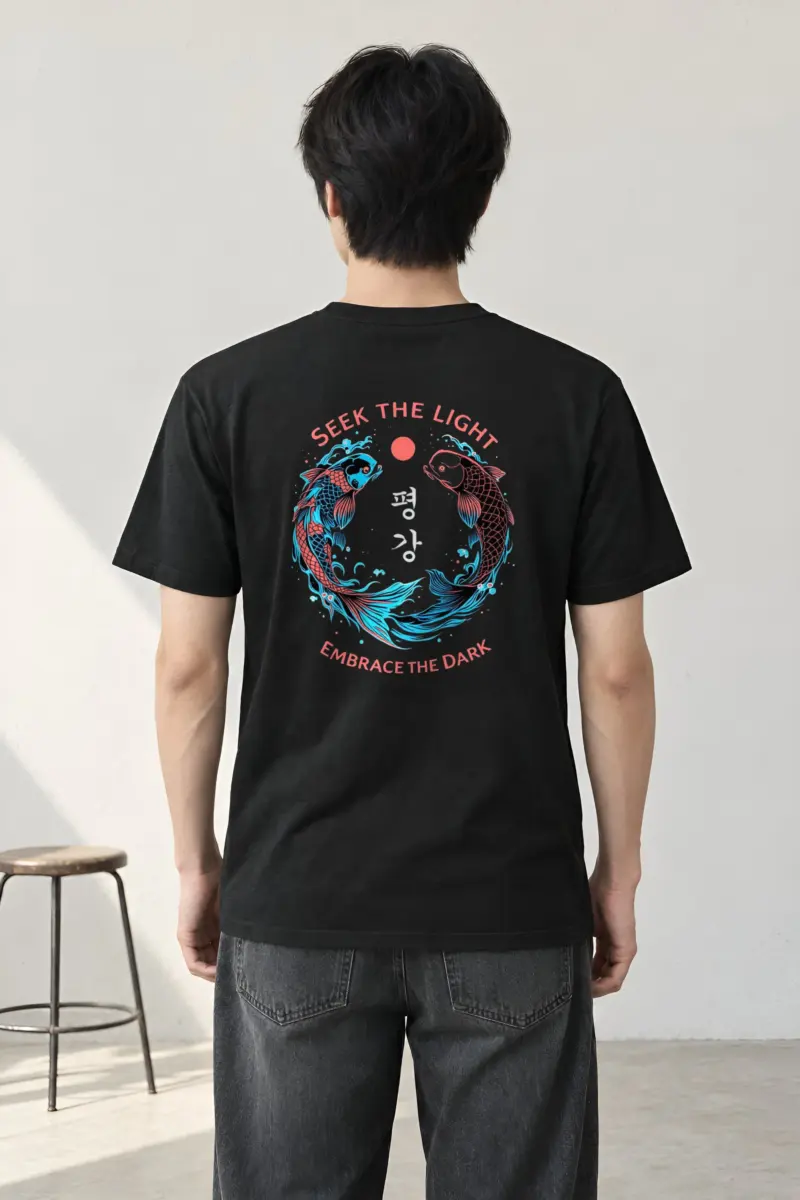 "Seek The Light" Heavyweight Unisex Crewneck T-shirt