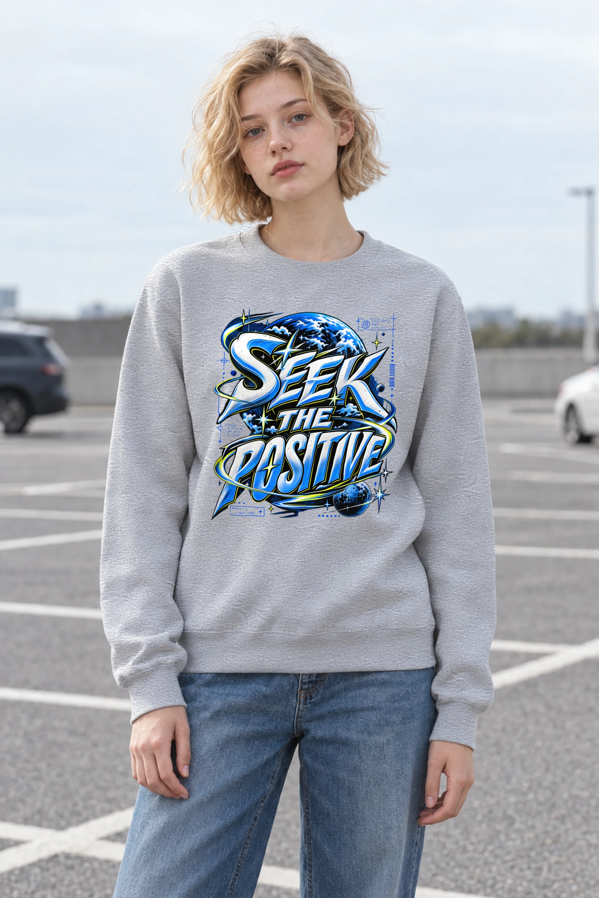 "Blade Serif Atmosphere" 1 Crewneck Sweatshirt