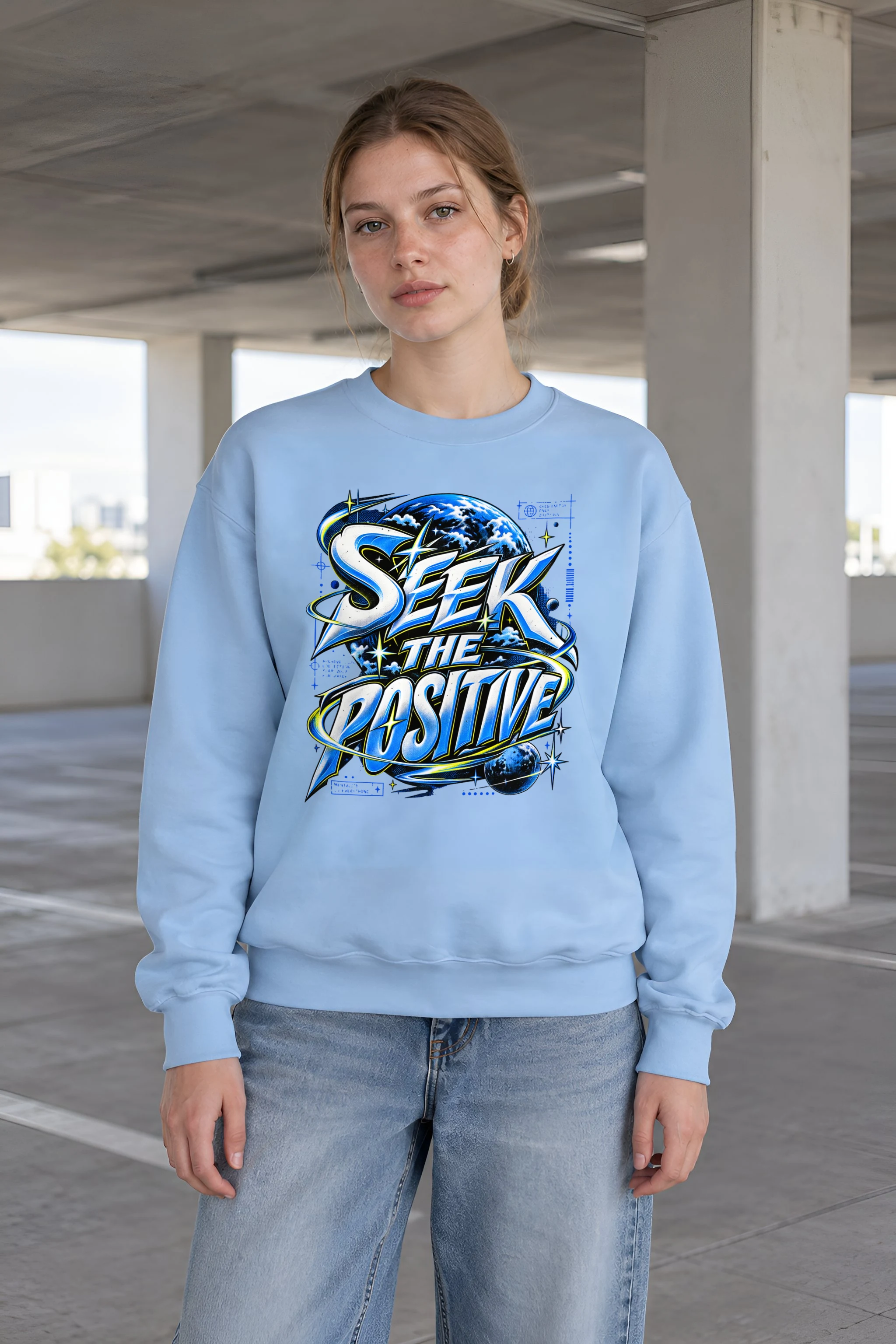 "Blade Serif Atmosphere" 1 Crewneck Sweatshirt