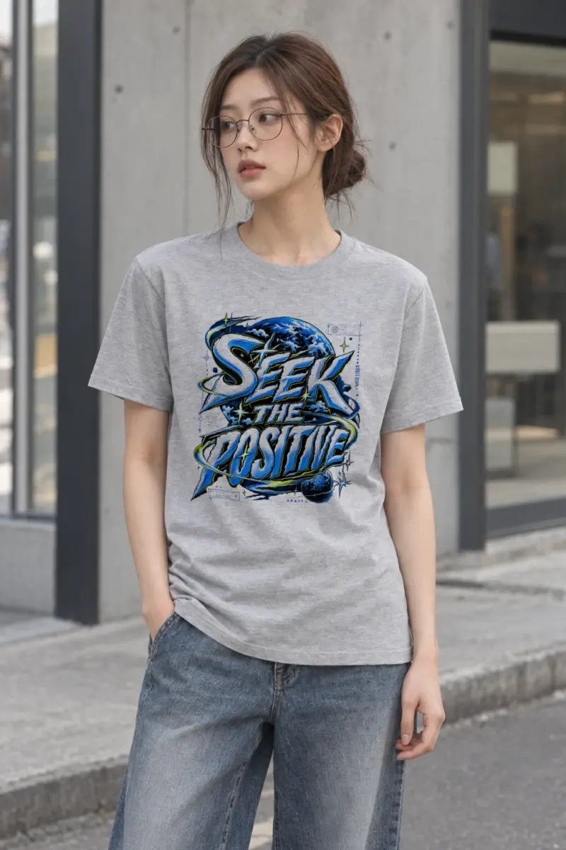"Graffiti Serifs Planet Tee" Heavyweight Unisex Crewneck T-shirt