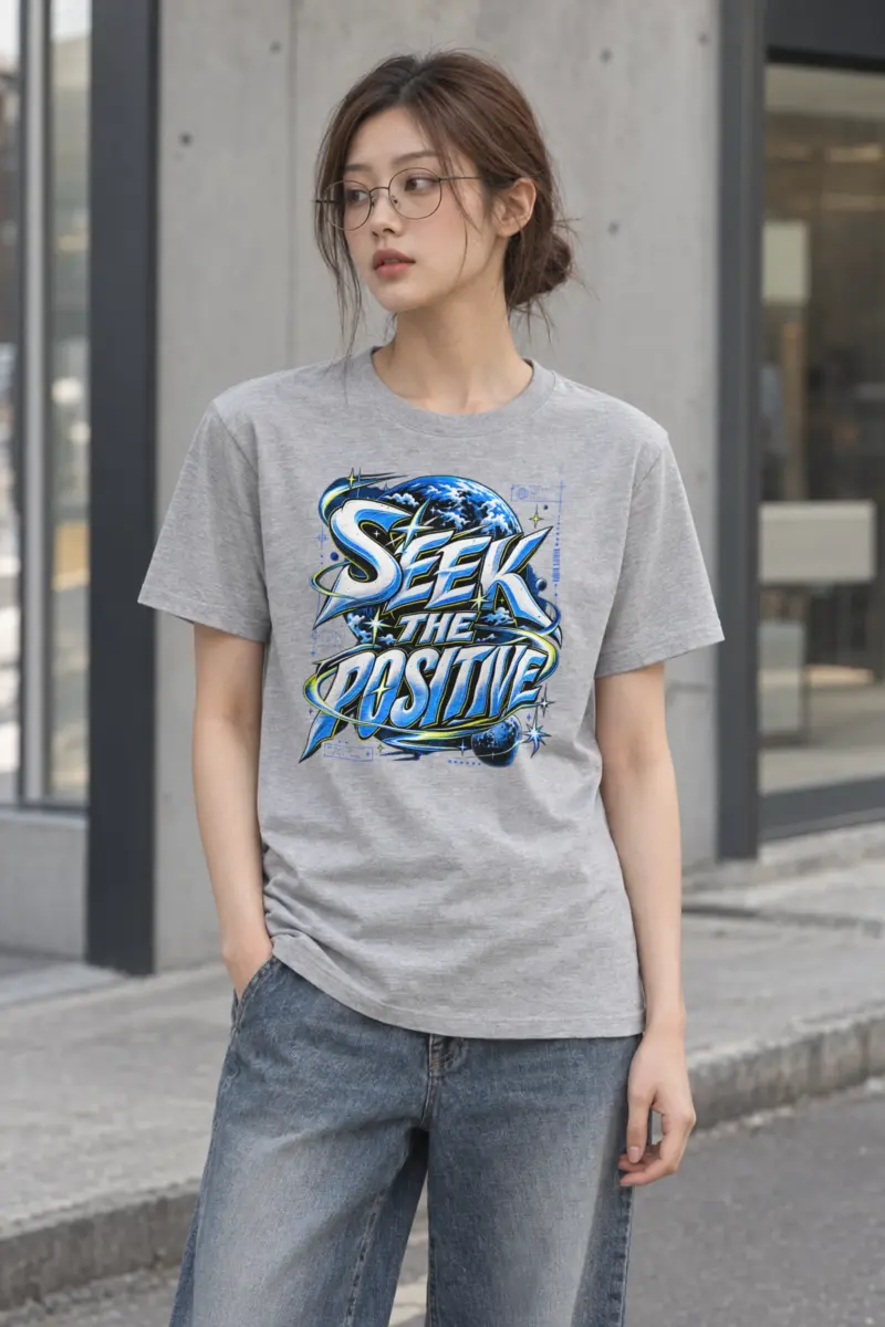 "Graffiti Serifs Planet Tee" Heavyweight Unisex Crewneck T-shirt