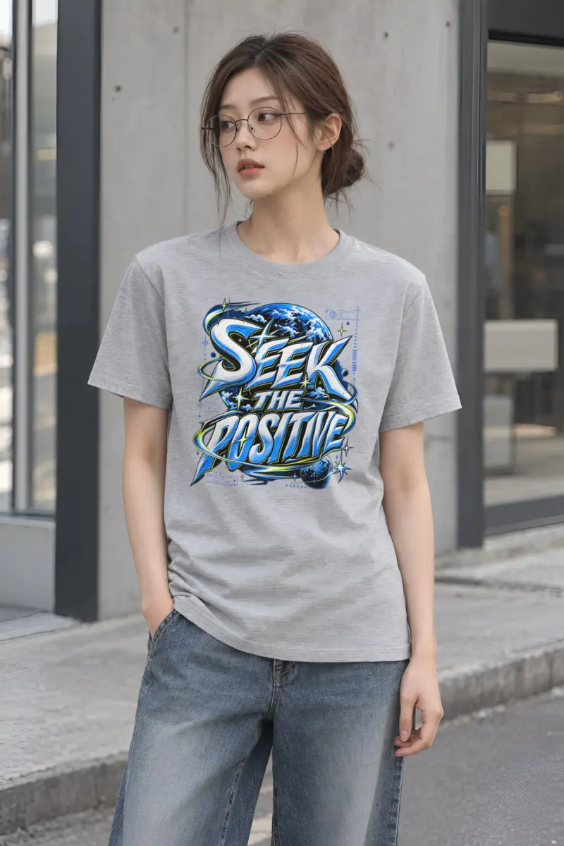 "Graffiti Serifs Planet Tee" Heavyweight Unisex Crewneck T-shirt