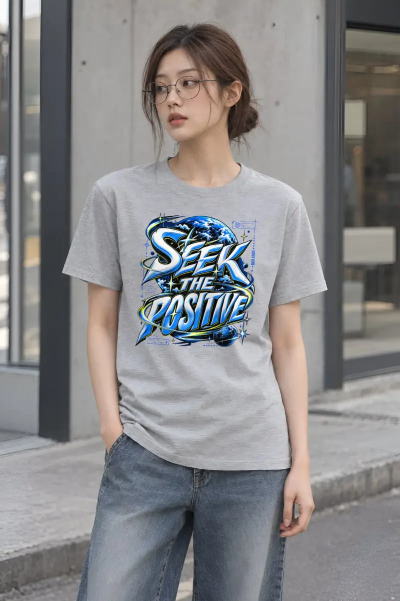 "Graffiti Serifs Planet Tee" Heavyweight Unisex Crewneck T-shirt