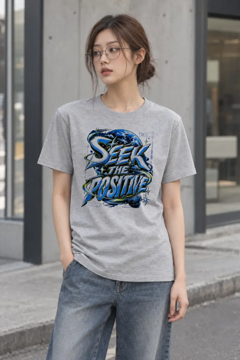 "Graffiti Serifs Planet Tee" Heavyweight Unisex Crewneck T-shirt
