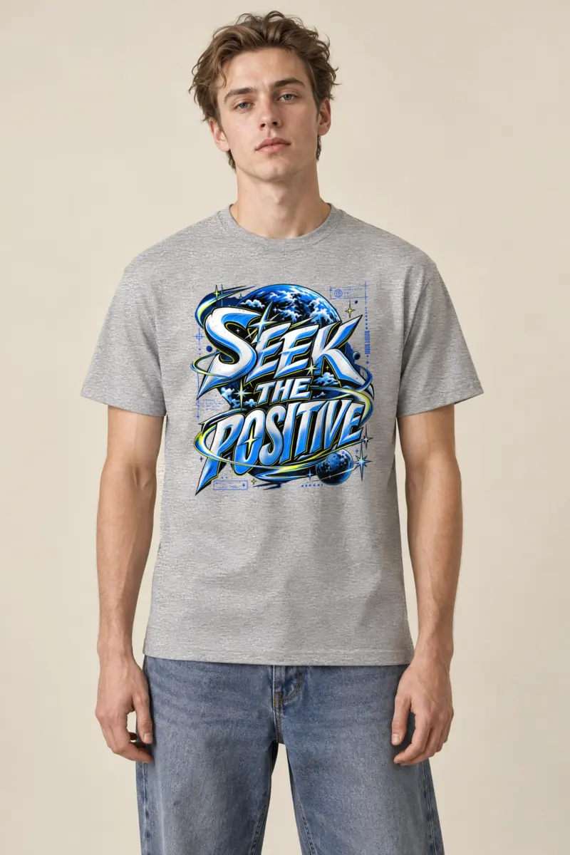"Graffiti Serifs Planet Tee" Heavyweight Unisex Crewneck T-shirt