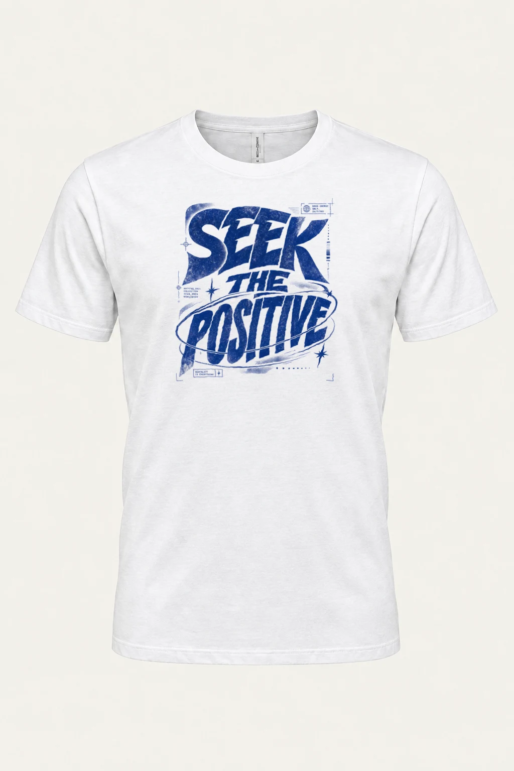 "Seek The Positive" Heavyweight Unisex Crewneck T-shirt | Gildan 5000