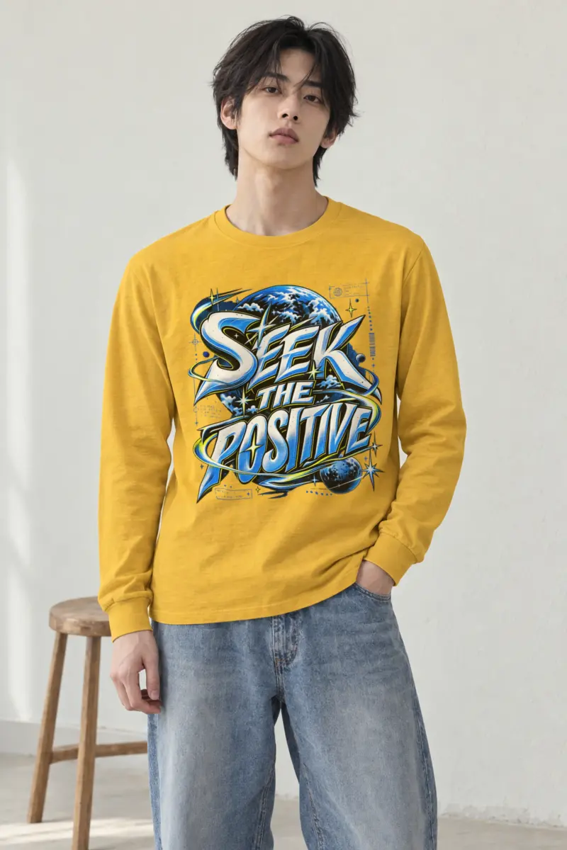 "Graffiti Gradient Planet" Unisex Longsleeve T-shirt