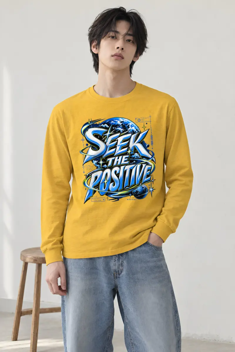 "Graffiti Gradient Planet" Unisex Longsleeve T-shirt