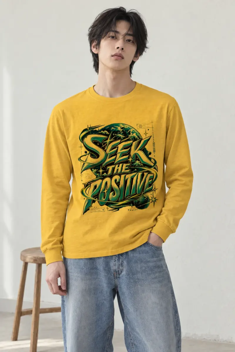 "Graffiti Gradient Planet" Unisex Longsleeve T-shirt