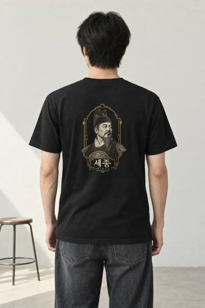 "Sejong Engraved Legacy" Heavyweight Unisex Crewneck T-shirt