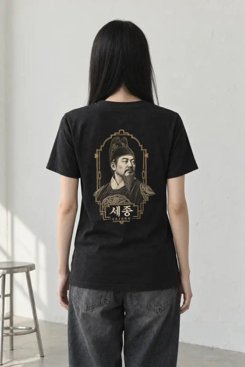 "Sejong Engraved Legacy" Heavyweight Unisex Crewneck T-shirt