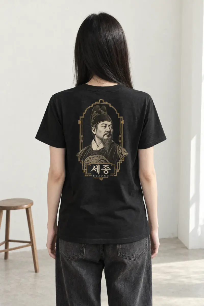 "Sejong Engraved Legacy" Heavyweight Unisex Crewneck T-shirt