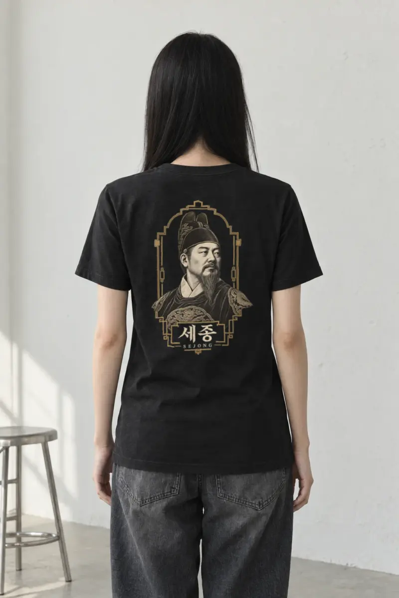 "Sejong Engraved Legacy" Heavyweight Unisex Crewneck T-shirt