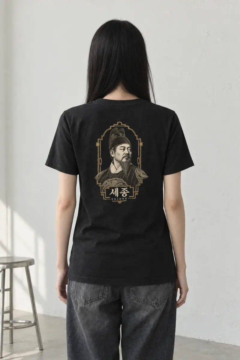"Sejong Engraved Legacy" Heavyweight Unisex Crewneck T-shirt