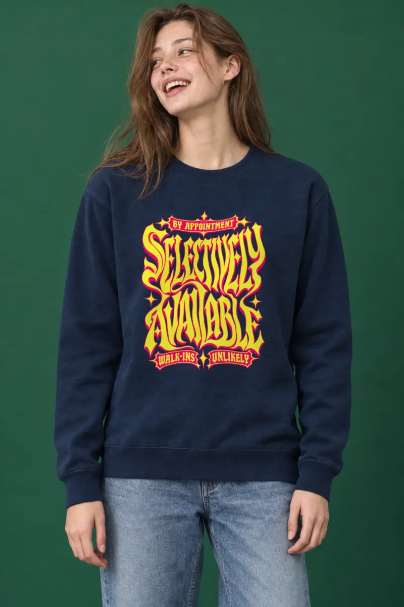 "Selectively Available" Heavy Blend Unisex Crewneck Sweatshirt