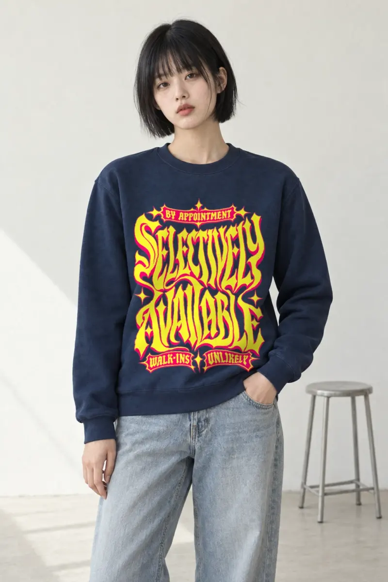 "Selectively Available" Heavy Blend Unisex Crewneck Sweatshirt