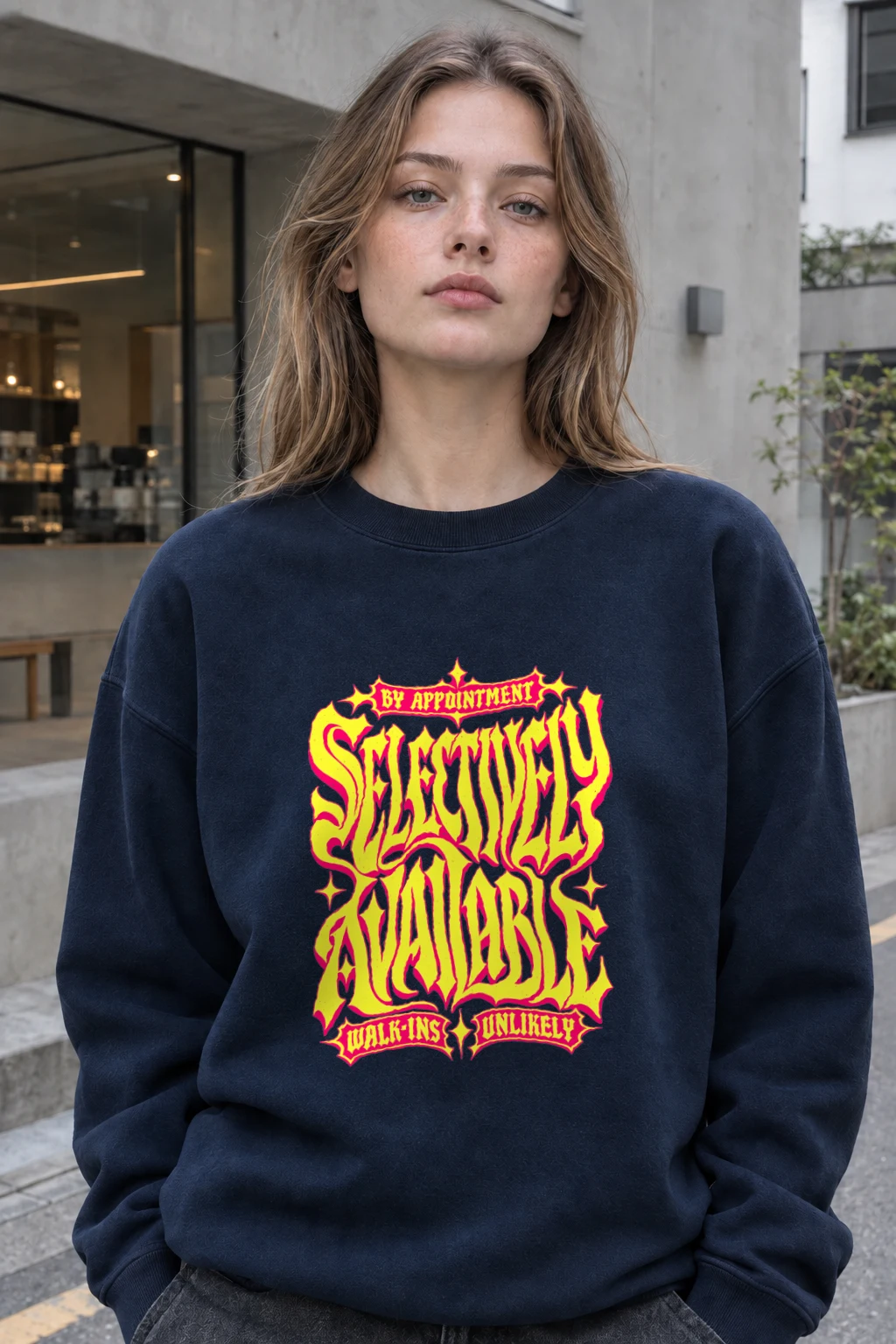 "Selectively Available" Heavy Blend Unisex Crewneck Sweatshirt | Gildan 18000