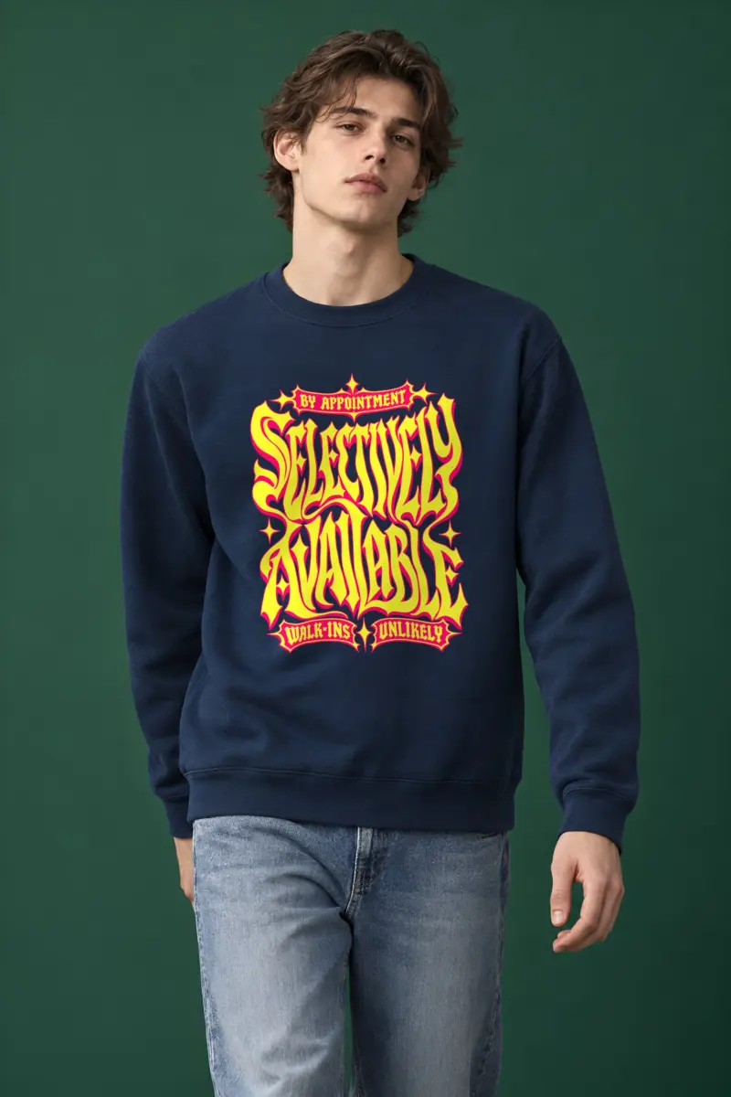 "Selectively Available" Unisex Crewneck Sweatshirt