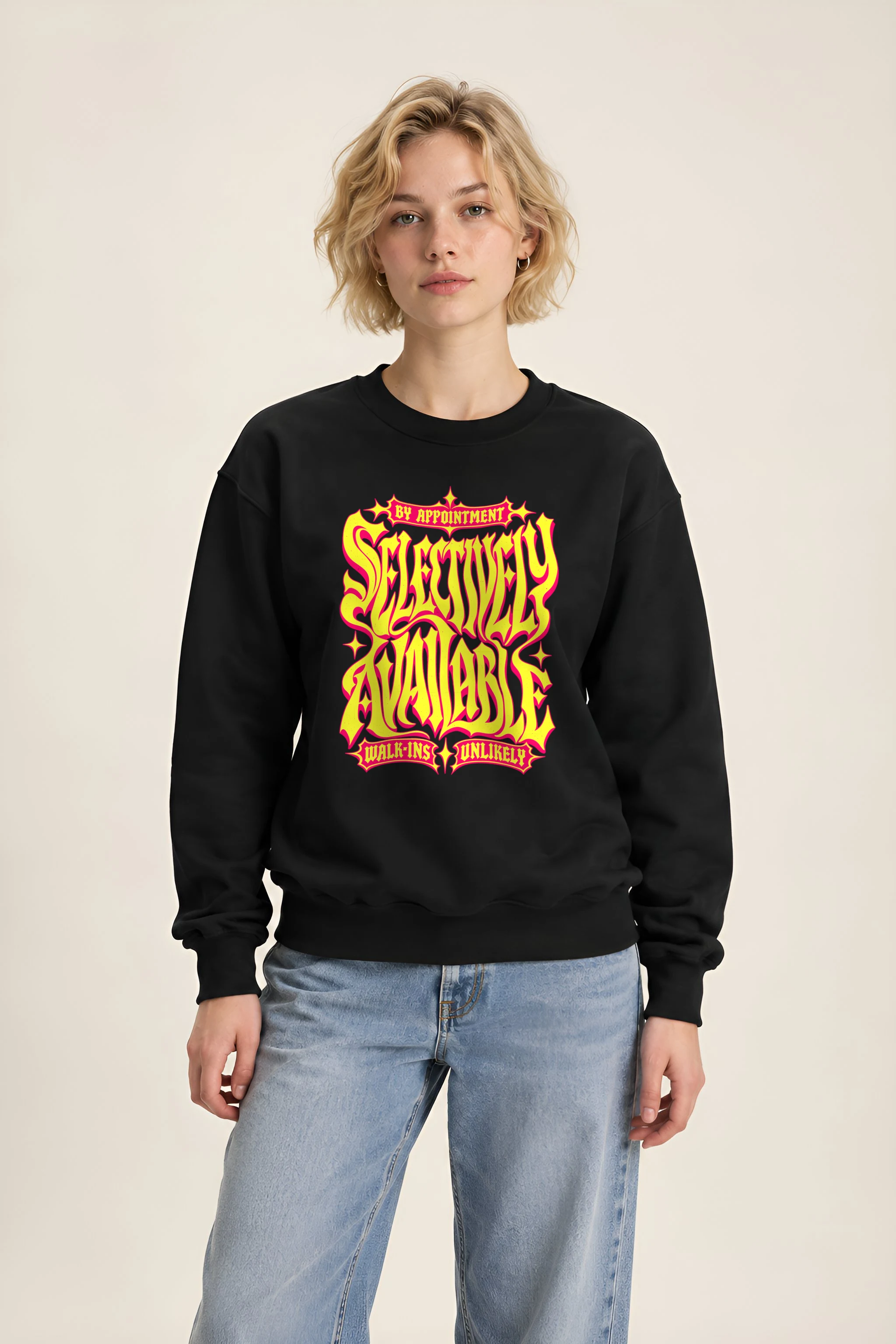 "Selectively Available" 1 Crewneck Sweatshirt