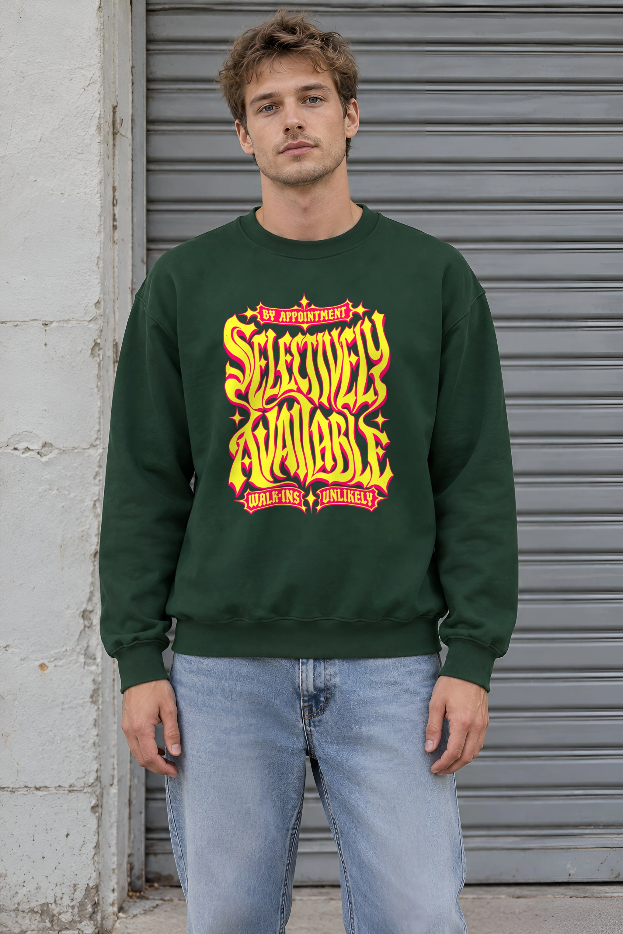 "Selectively Available" 1 Crewneck Sweatshirt