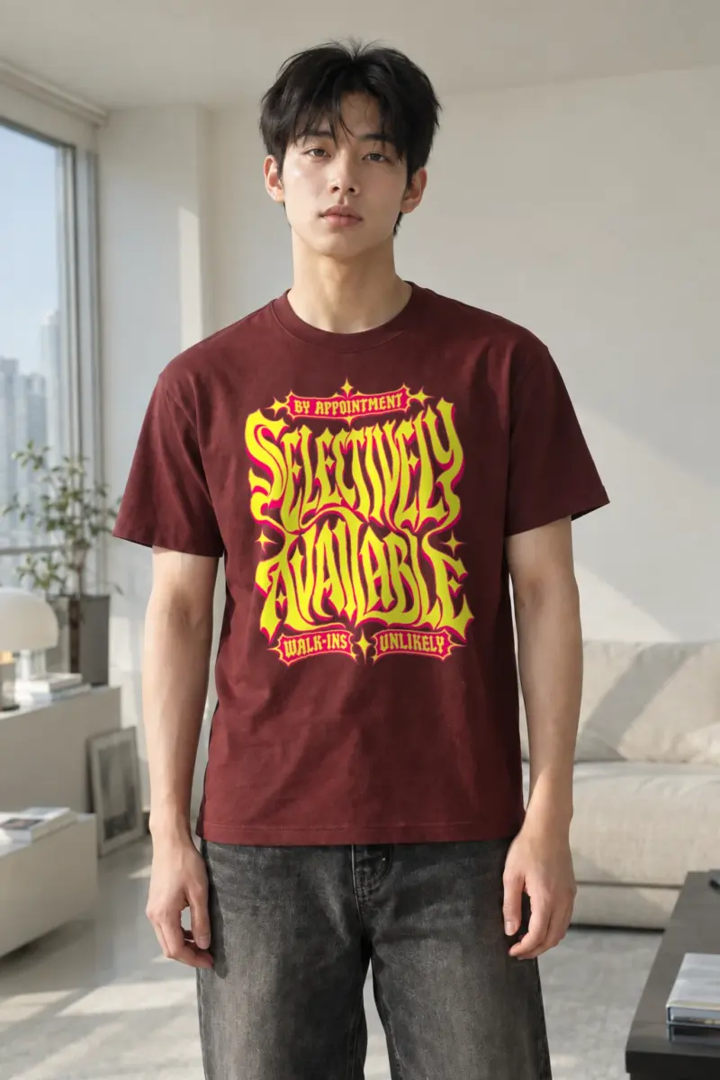 “Selectively Available” Heavyweight Unisex Crewneck T-shirt | Gildan 5000