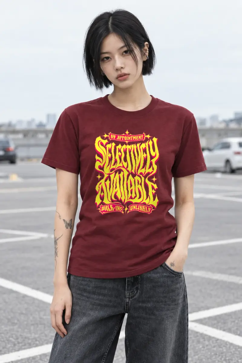 "Selectively Available" Heavyweight Unisex Crewneck T-shirt