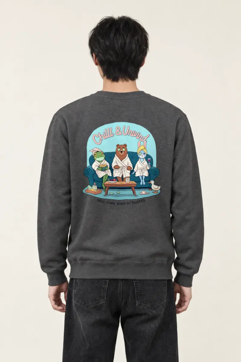 "Self-Care Mode" Heavy Blend Unisex Crewneck Sweatshirt
