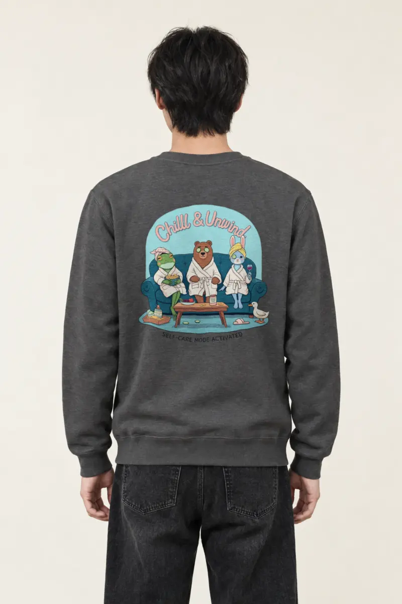 "Self-Care Mode" Heavy Blend Unisex Crewneck Sweatshirt
