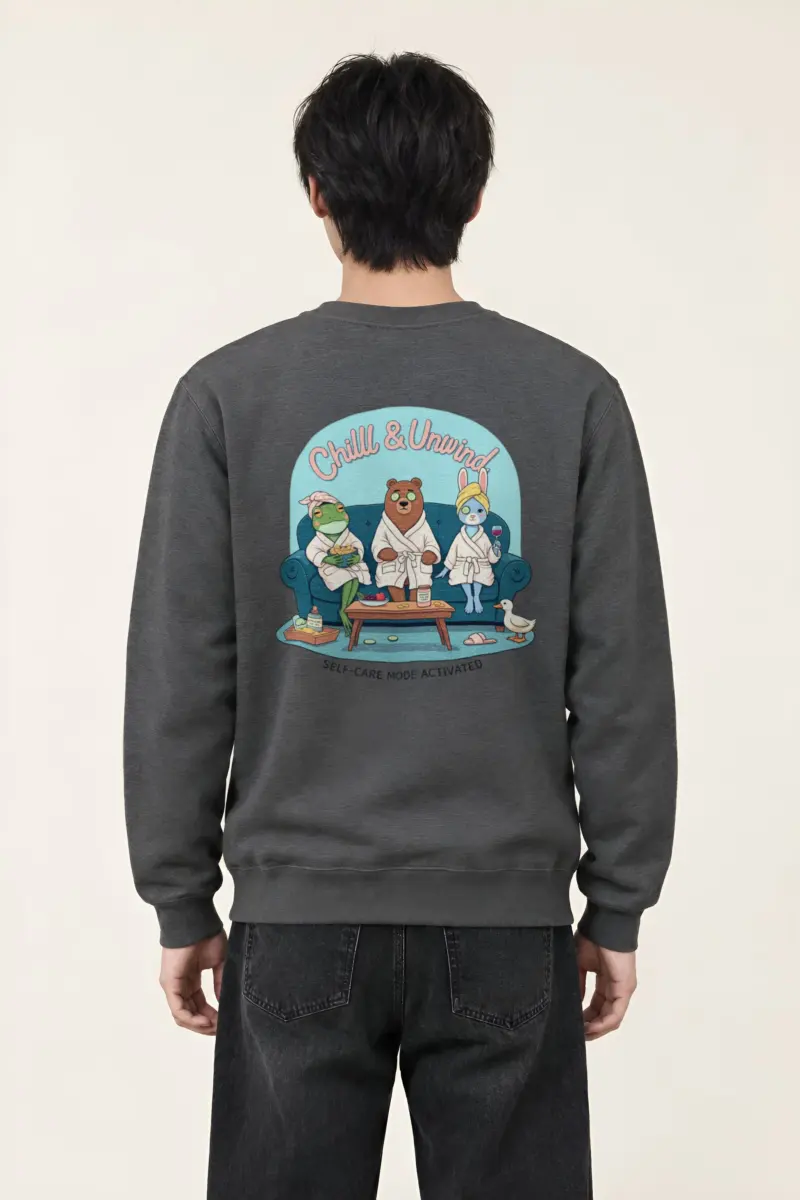 "Self-Care Mode" Heavy Blend Unisex Crewneck Sweatshirt