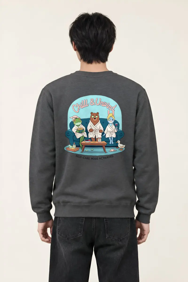 "Self-Care Mode" Heavy Blend Unisex Crewneck Sweatshirt