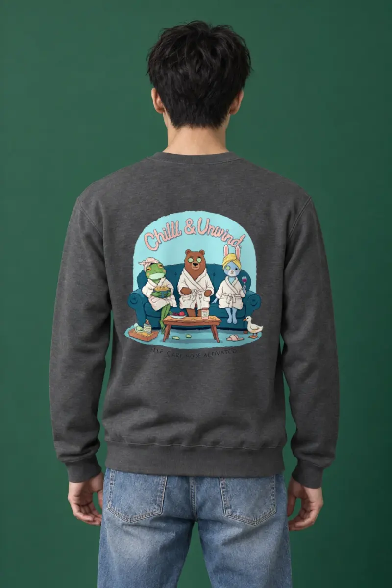 "Self-Care Mode" Heavy Blend Unisex Crewneck Sweatshirt | Gildan 18000