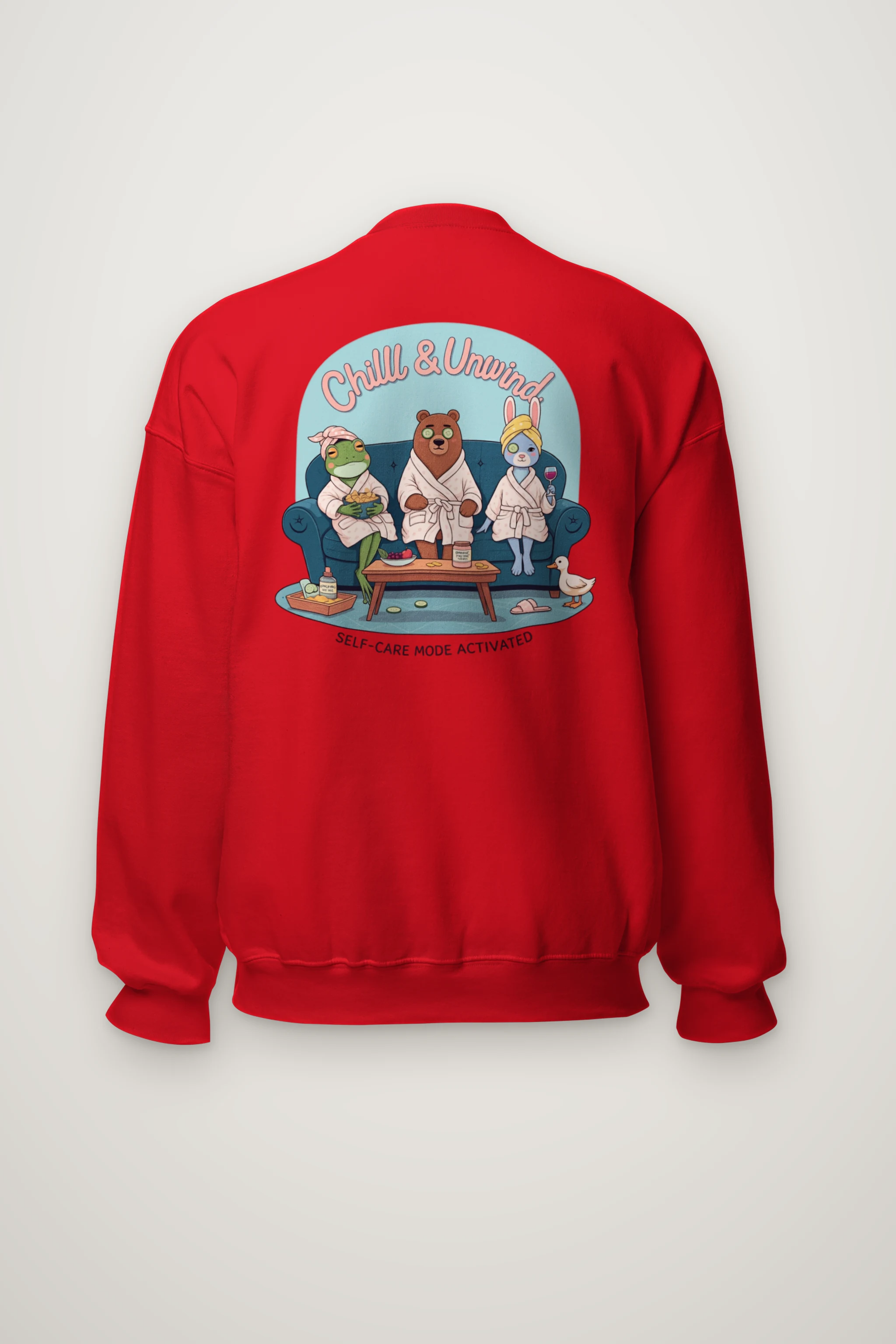 "Self-Care Mode" Heavy Blend Unisex Crewneck Sweatshirt