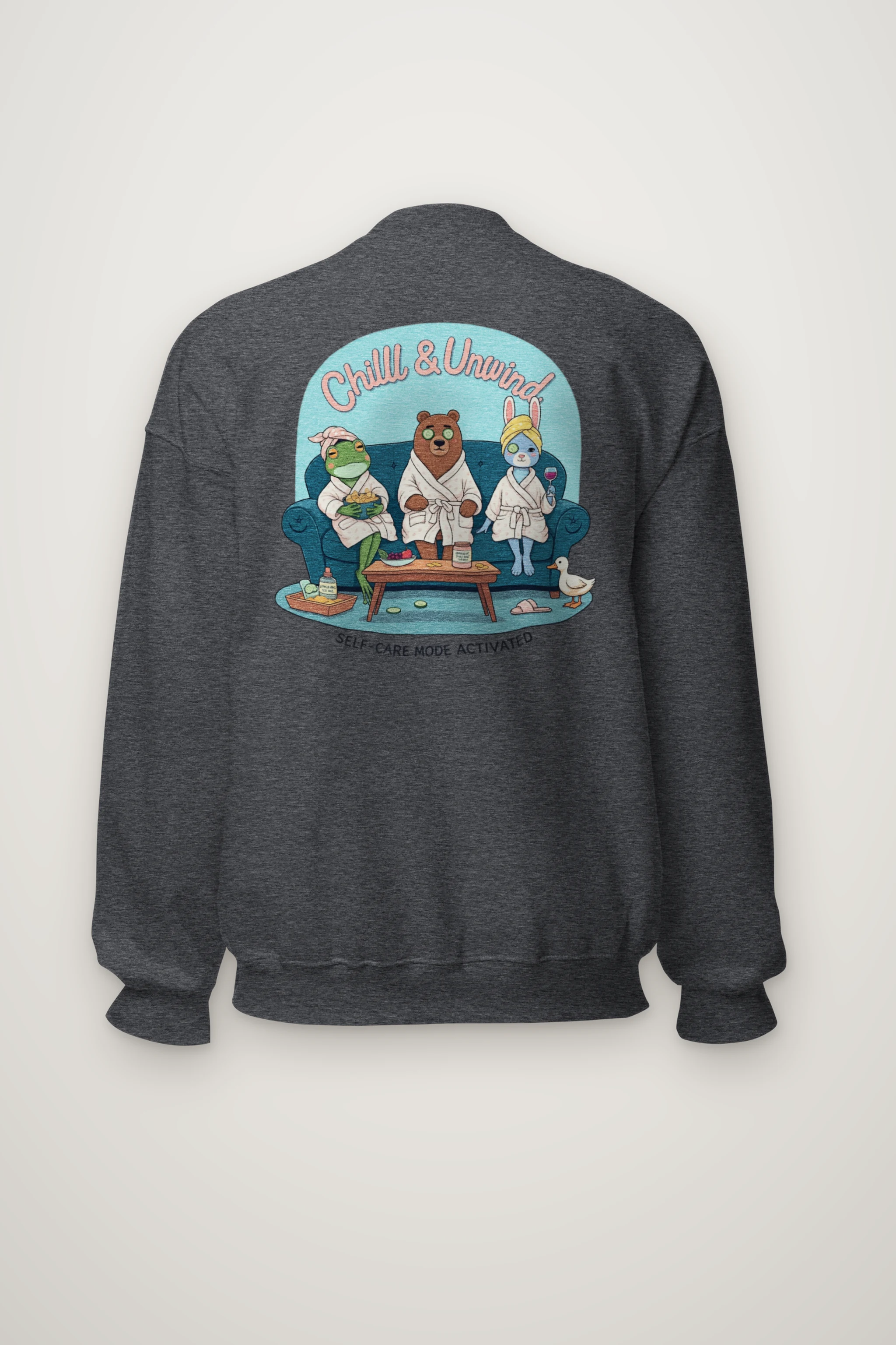 "Self-Care Mode" Heavy Blend Unisex Crewneck Sweatshirt