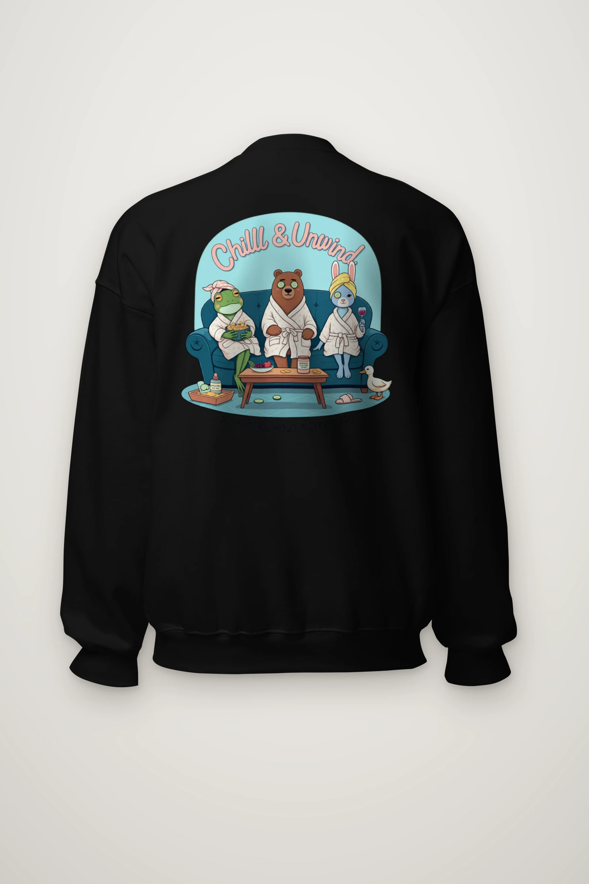 "Self-Care Mode" Heavy Blend Unisex Crewneck Sweatshirt