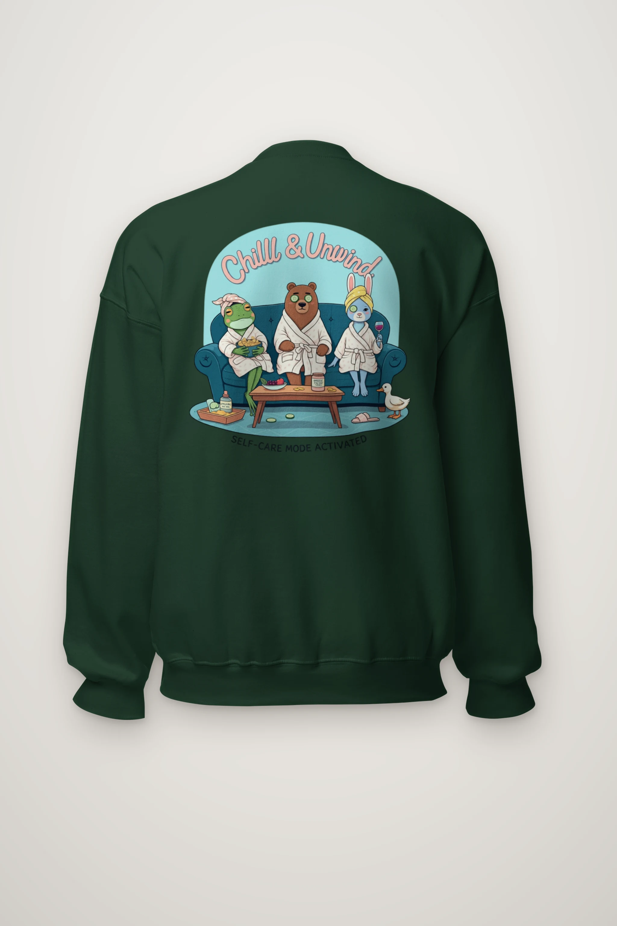 "Self-Care Mode" Heavy Blend Unisex Crewneck Sweatshirt
