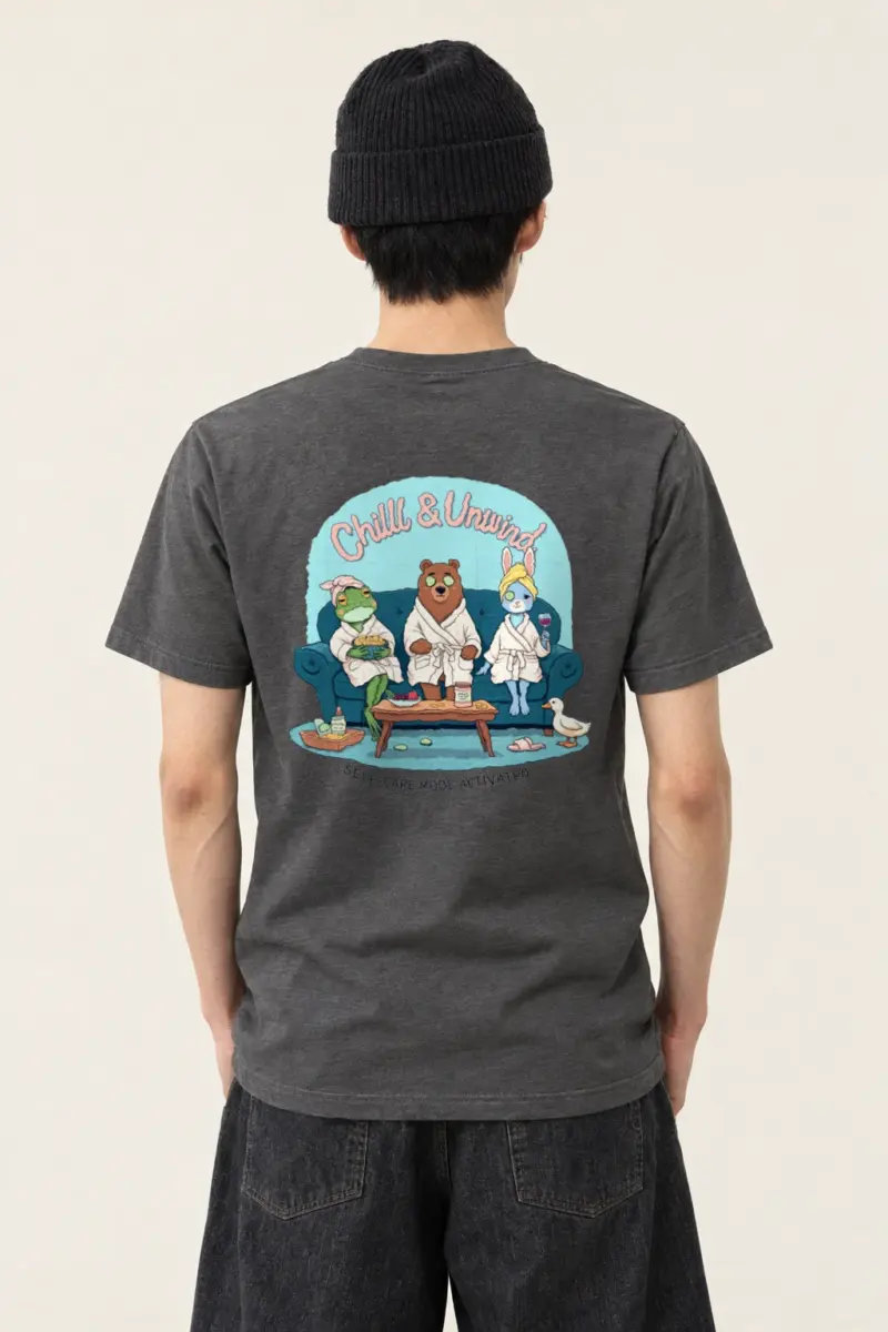 "Self-Care Mode" Heavyweight Unisex Crewneck T-shirt
