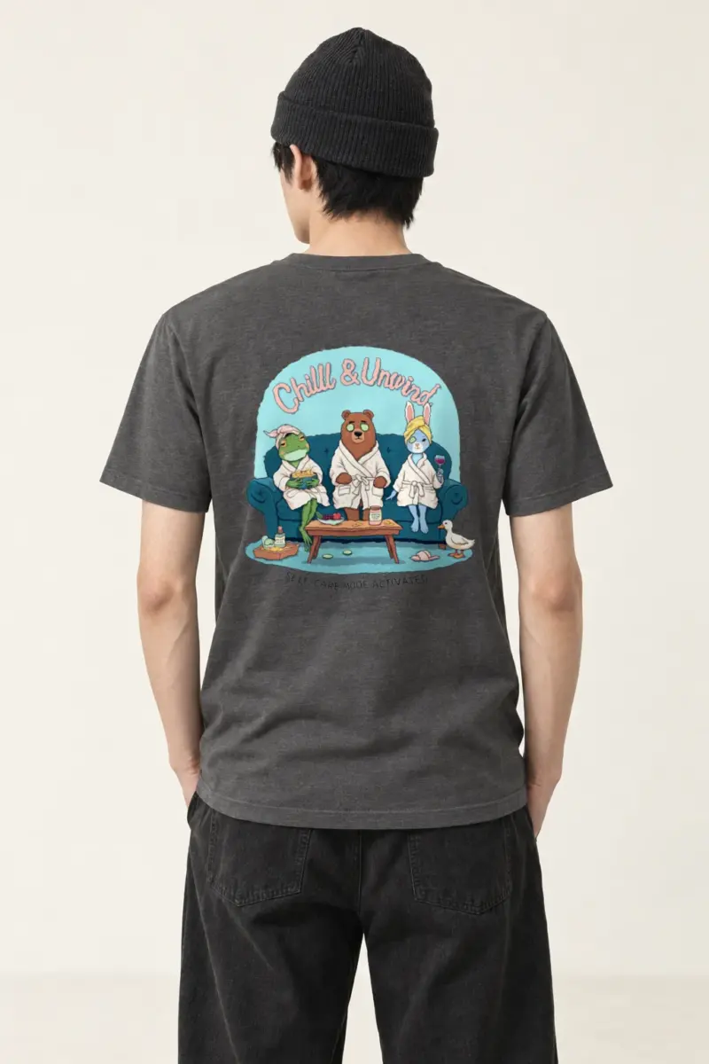 "Self-Care Mode" Heavyweight Unisex Crewneck T-shirt | Gildan 5000