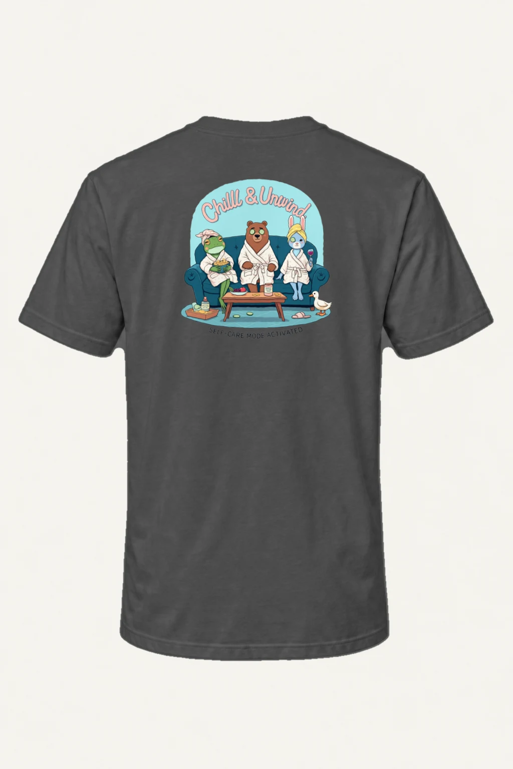 "Self-Care Mode" Heavyweight Unisex Crewneck T-shirt | Gildan 5000